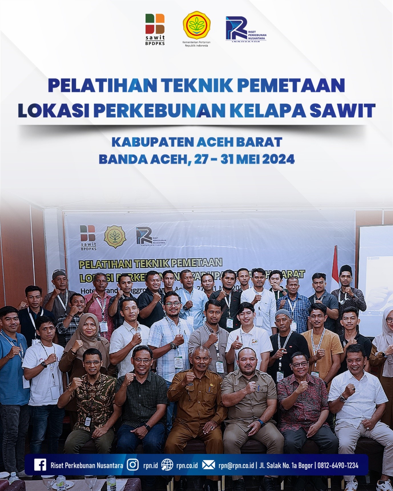 Didukung Oleh BPDP KS dan Direktorat Jenderal Perkebunan, PT RPN Melaksanakan Pelatihan Teknik Pemetaan Lokasi Perkebunan Kelapa Sawit Kepada Pekebun Kelapa Sawit Kabupaten Aceh Barat